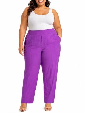 Athleta Straight-Leg Pants in Vibrant Purple 22